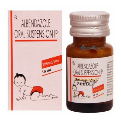 Medilines Pharma - albendazole oral suspension 10ml